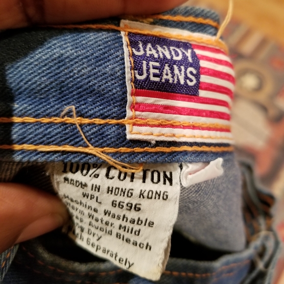 Vintage wide leg Jandy Jeans Size 17/38 - Picture 6 of 6